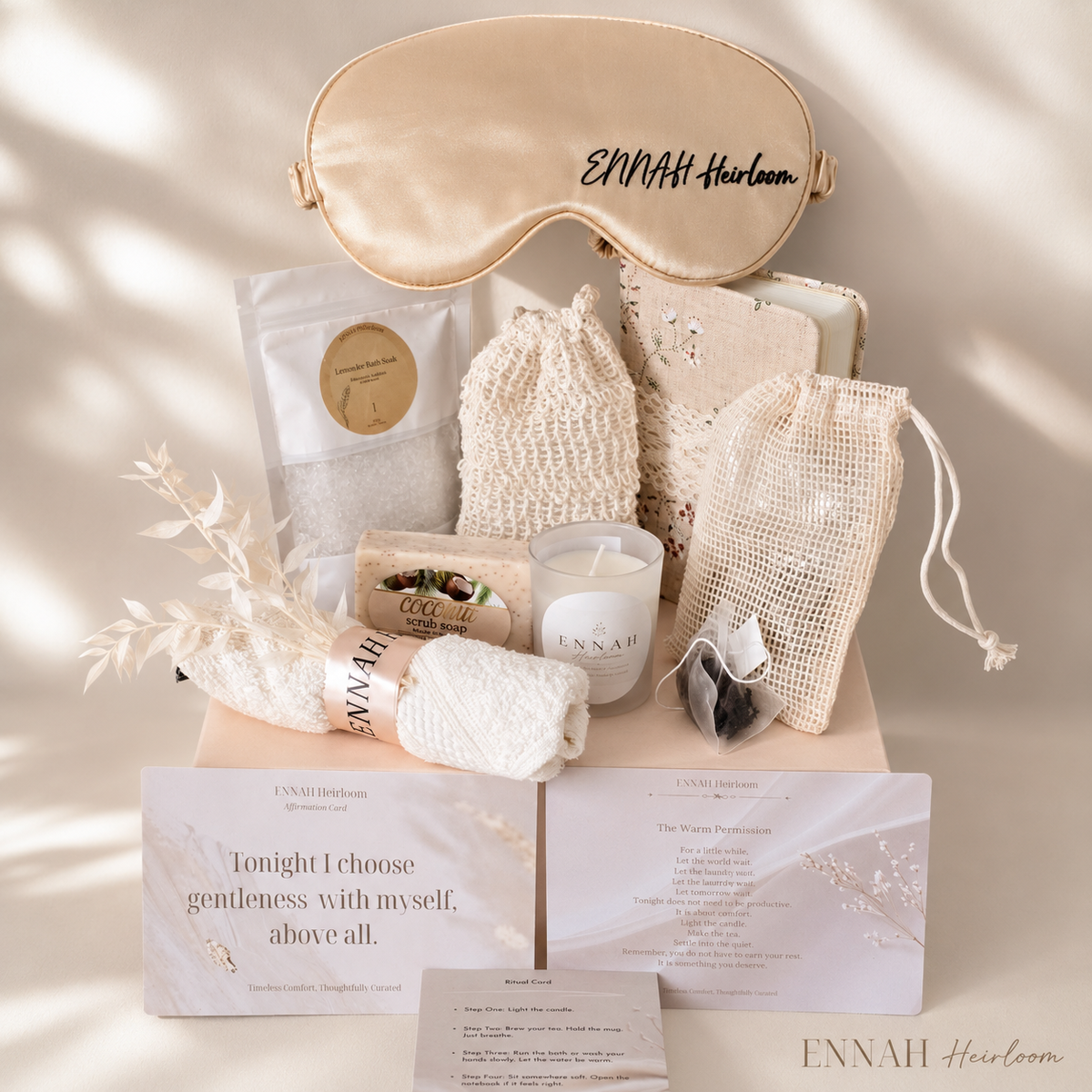 Quiet Evening Self-Care Gift Box- Rest & Restore Gift for Her