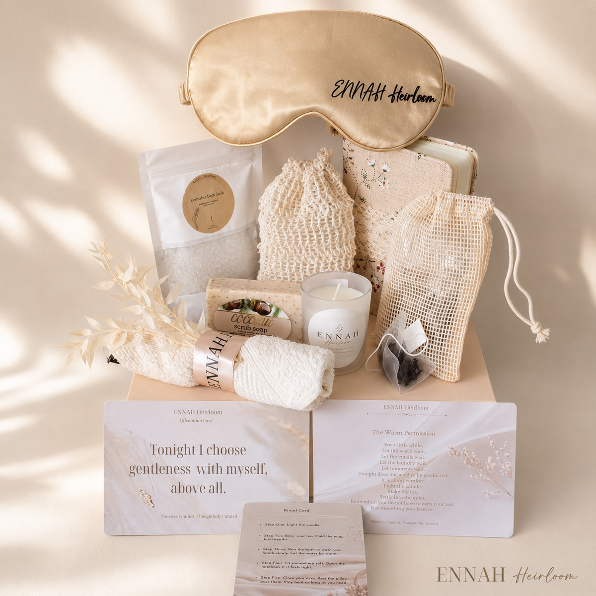 Quiet Evening Self-Care Gift Box- Rest & Restore Gift for Her