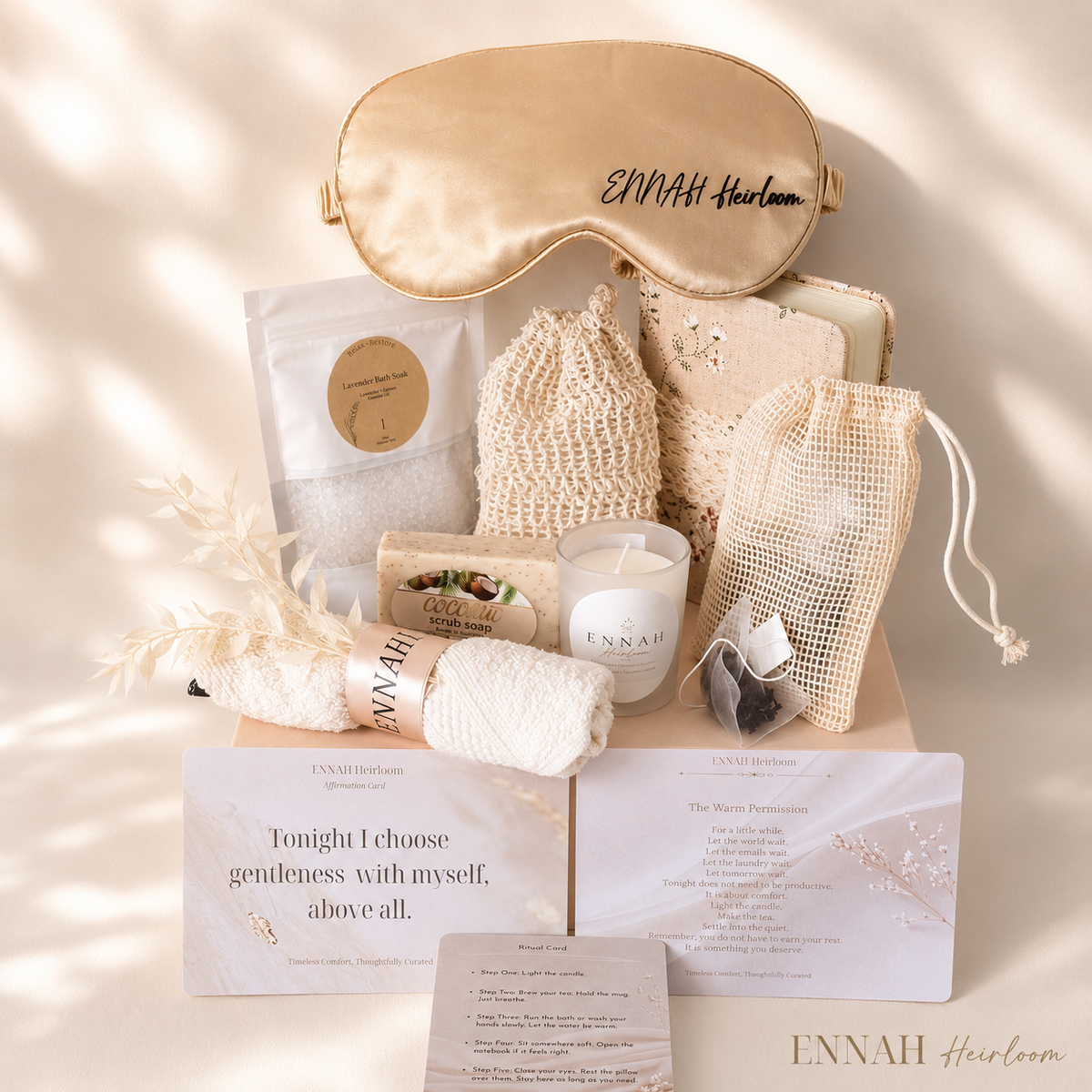 Quiet Evening Self-Care Gift Box- Rest & Restore Gift for Her