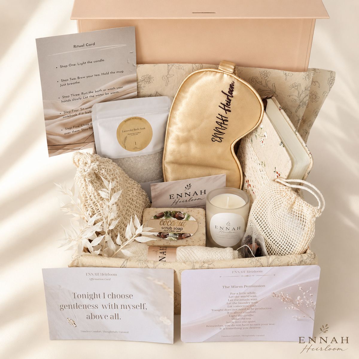 Quiet Evening Self-Care Gift Box- Rest & Restore Gift for Her