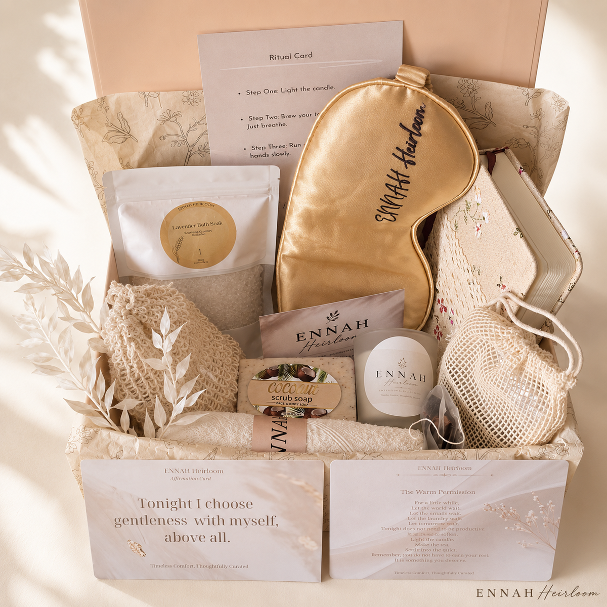 Quiet Evening Self-Care Gift Box- Rest & Restore Gift for Her