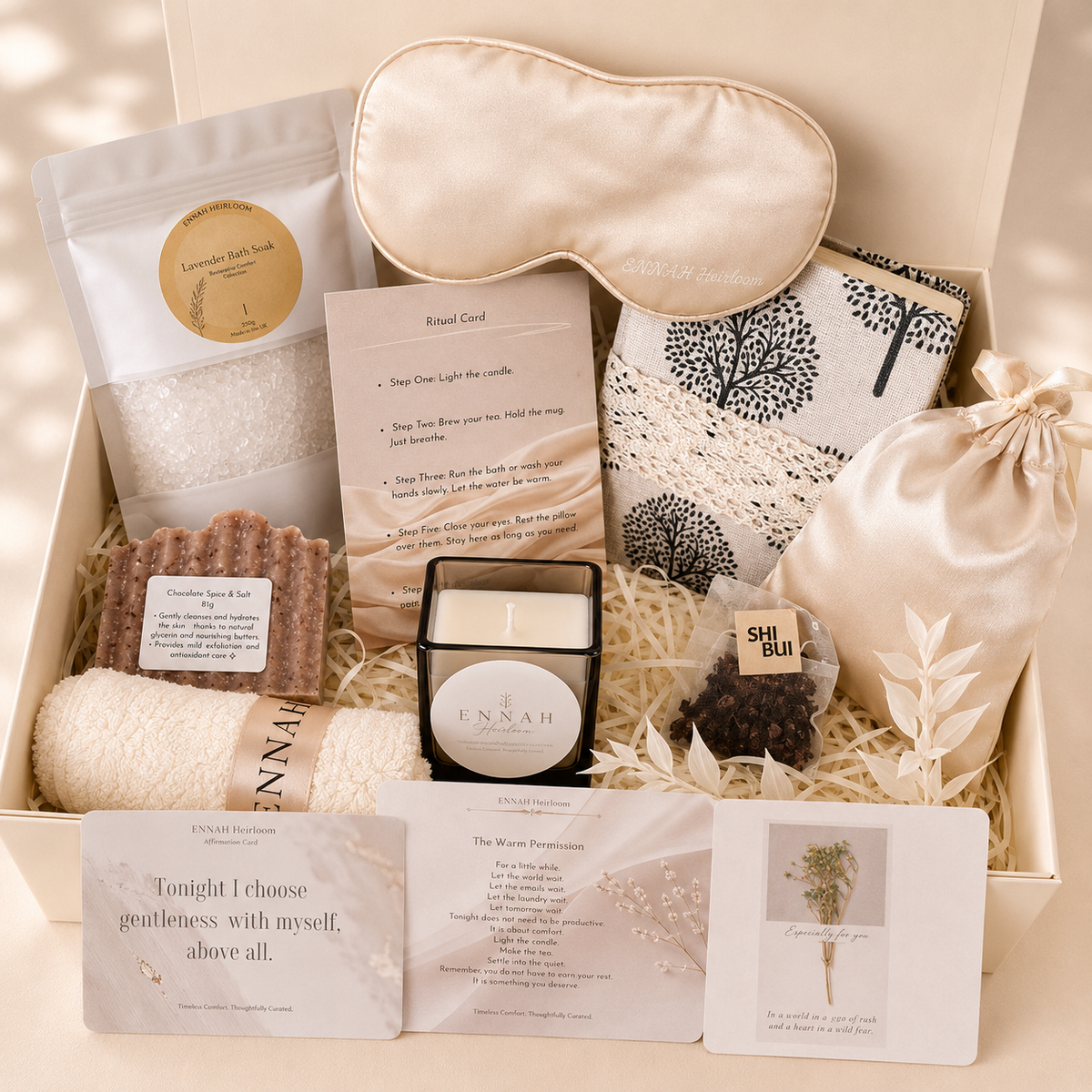 Quiet Evening Luxury Self-Care Gift Box for Her