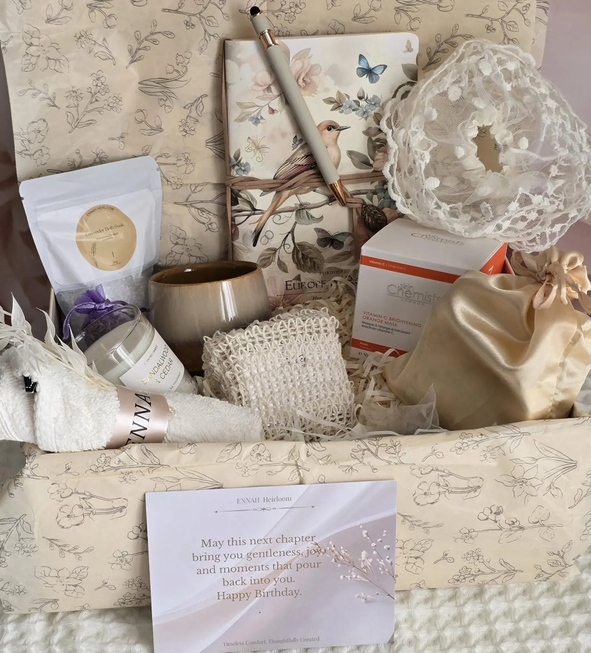A New Chapter Birthday Gift Box – Luxury Self-Care Gift for Her