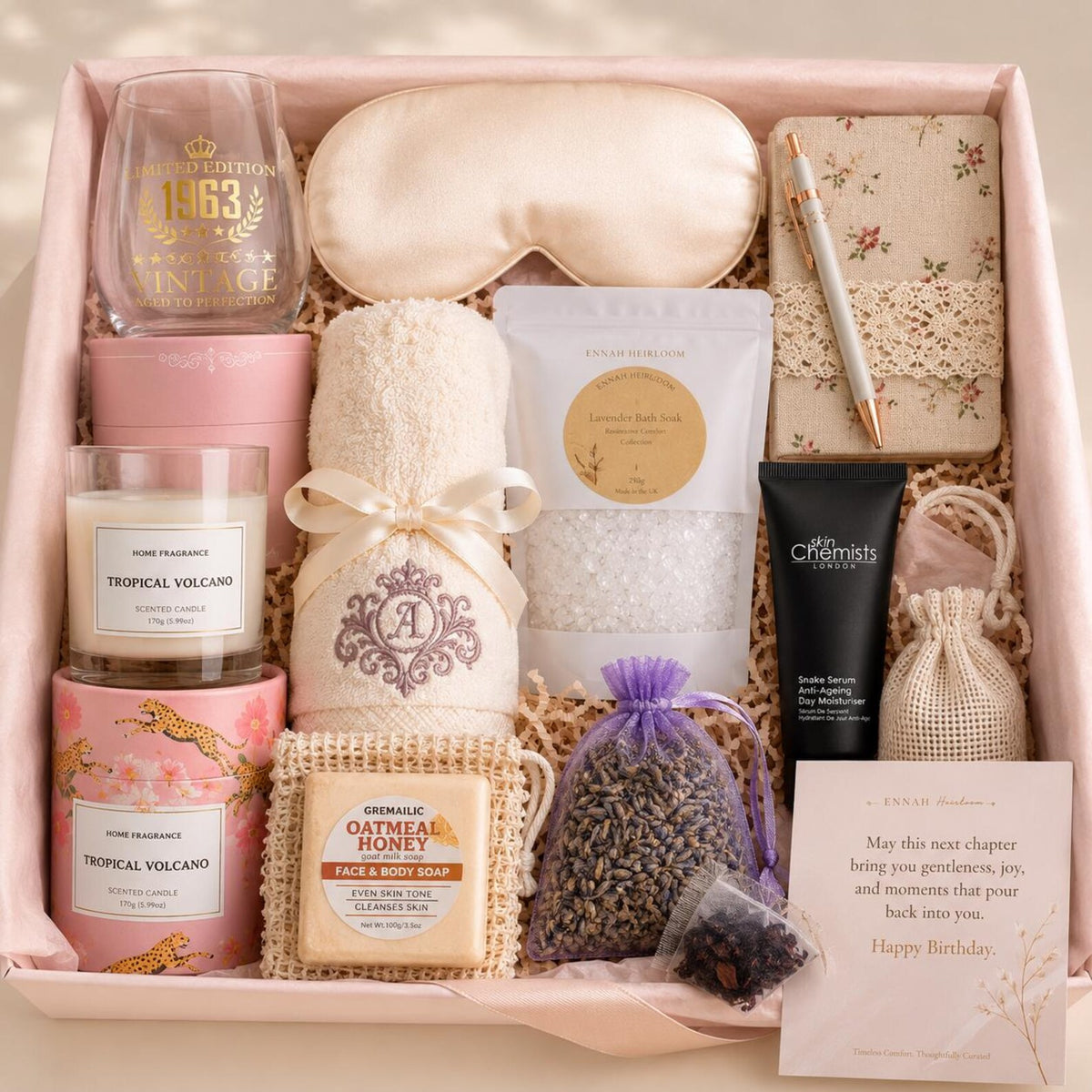 1963 Vintage Edition Birthday Gift Box – Luxury Pamper Gift for Her