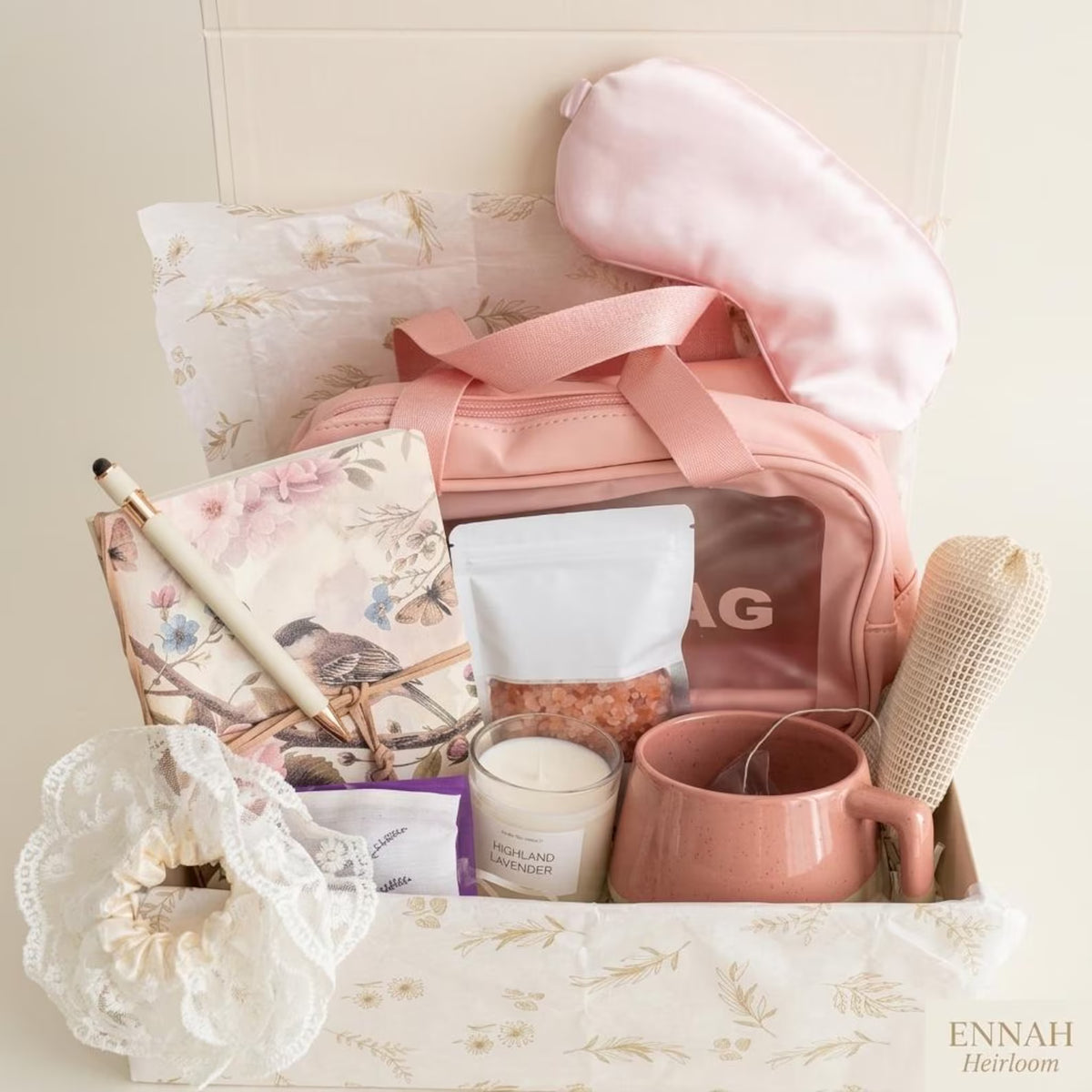 Blush Retreat Luxury Self-Care Gift Box – Birthday Gift for Her