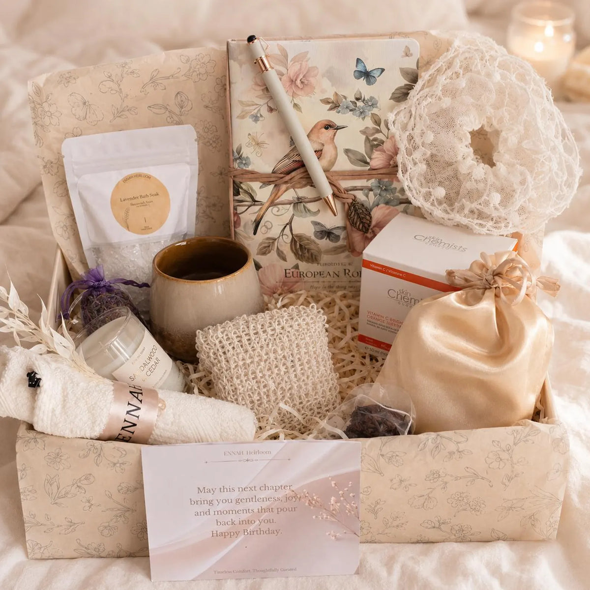 A New Chapter Birthday Gift Box – Luxury Self-Care Gift for Her