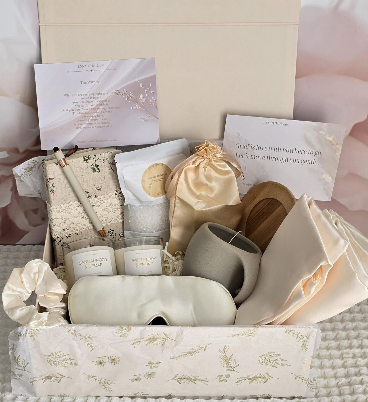 Soft Landing Bedside Comfort Gift Box – Luxury Sympathy Gift for Her