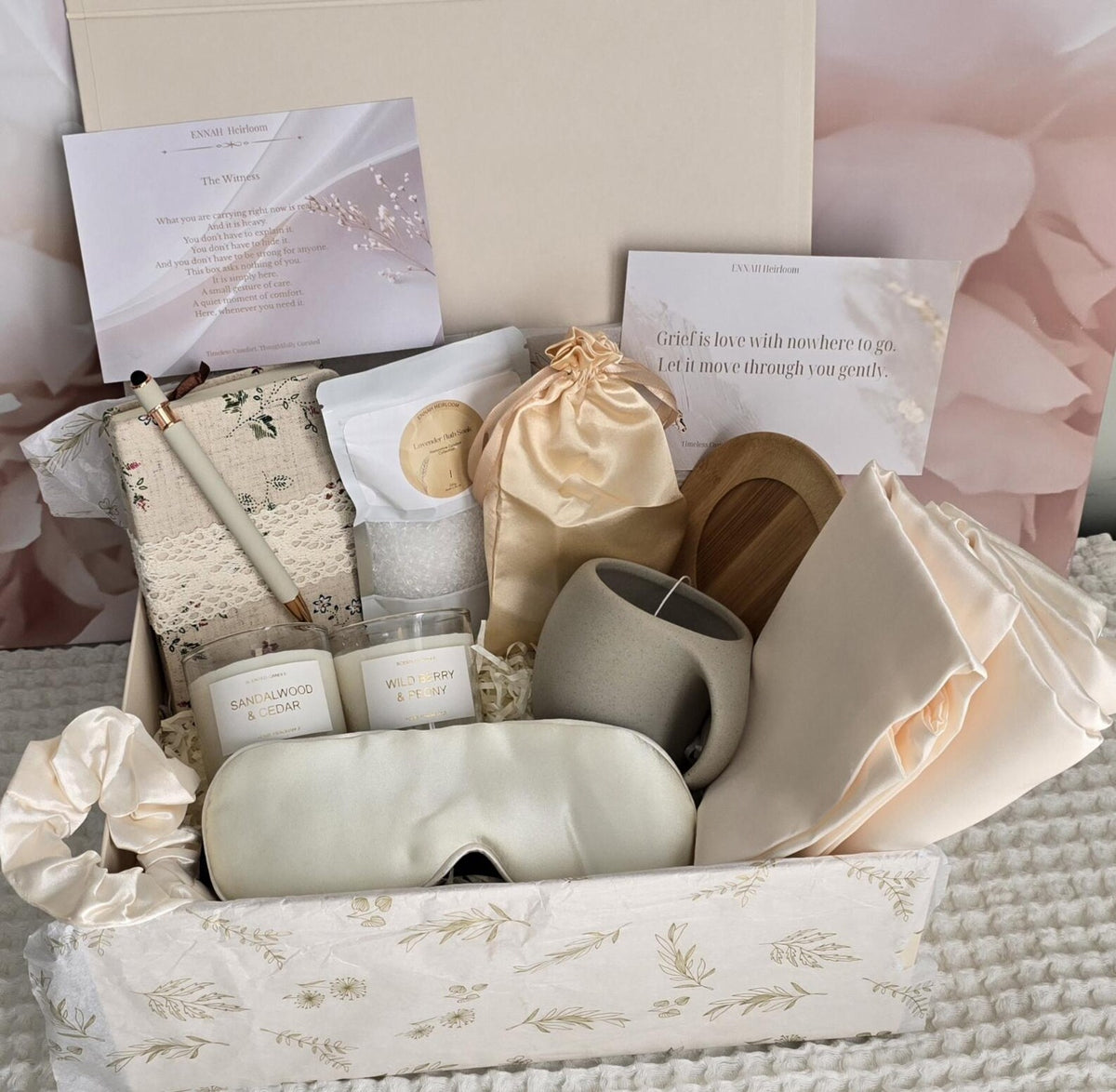 Soft Landing Bedside Comfort Gift Box – Luxury Sympathy Gift for Her