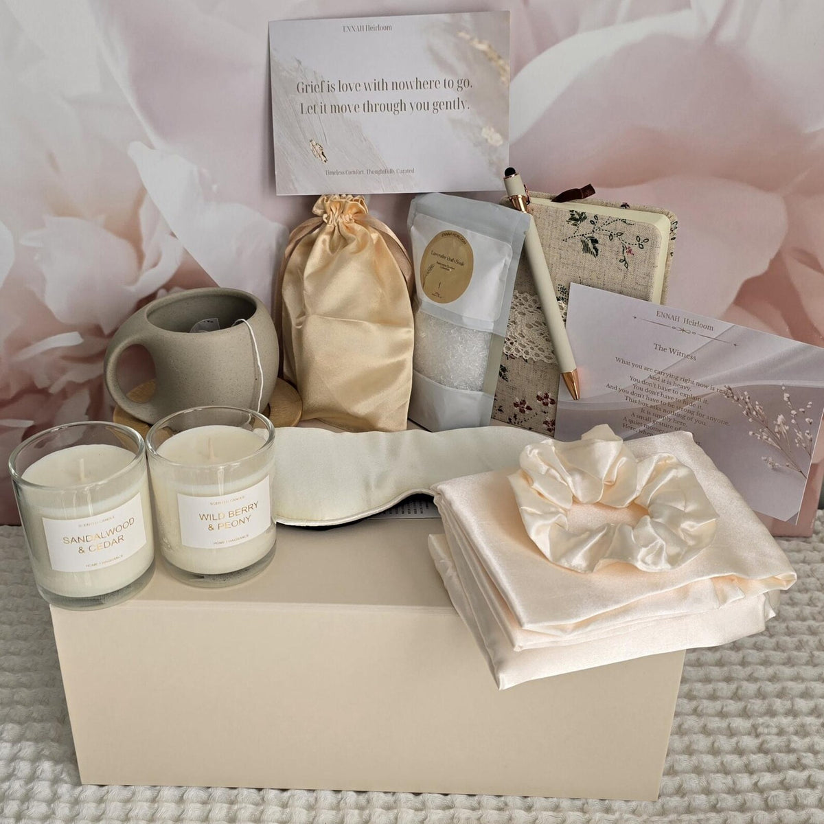 Soft Landing Bedside Comfort Gift Box – Luxury Sympathy Gift for Her