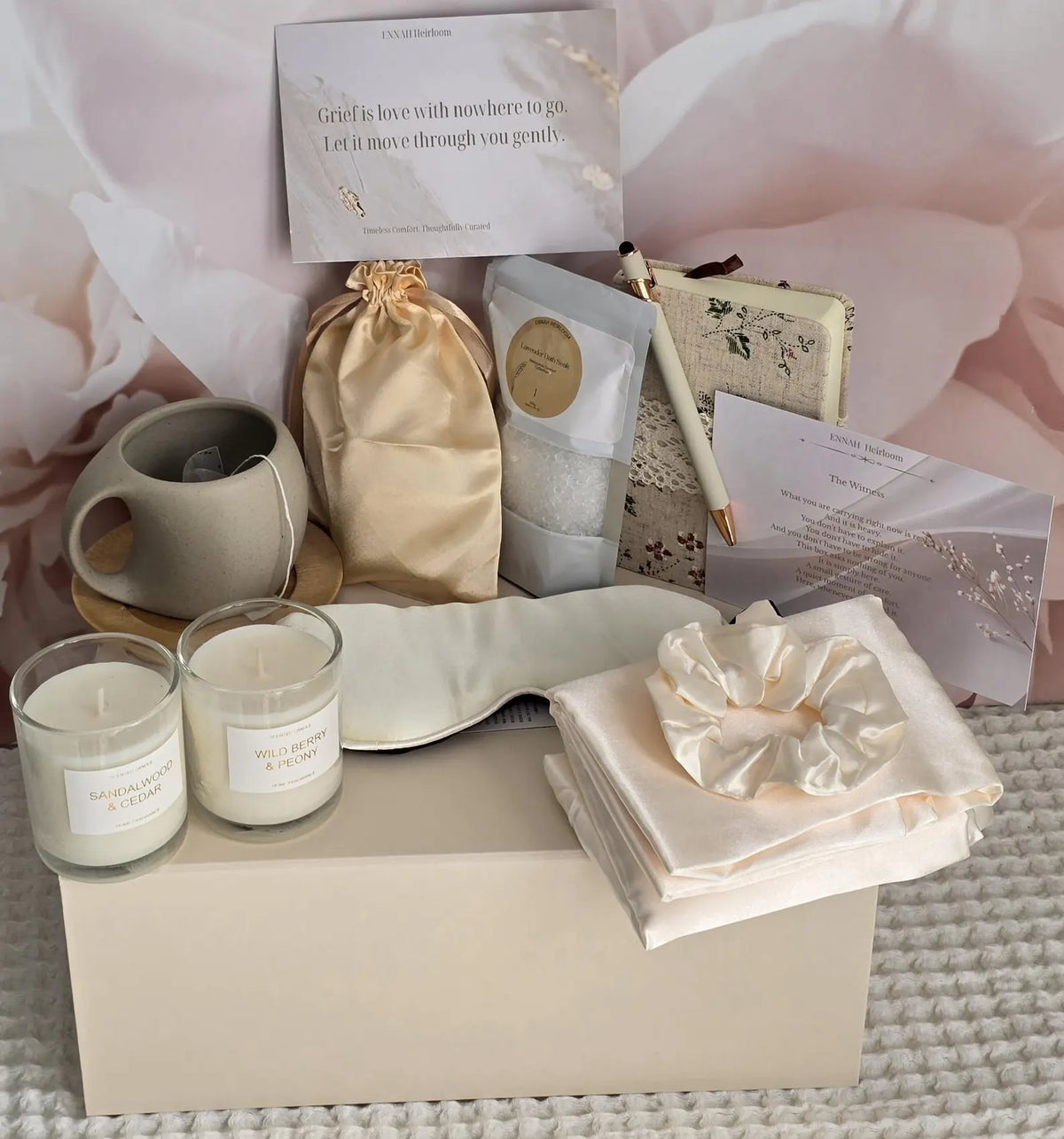 Soft Landing Bedside Comfort Gift Box – Luxury Sympathy Gift for Her