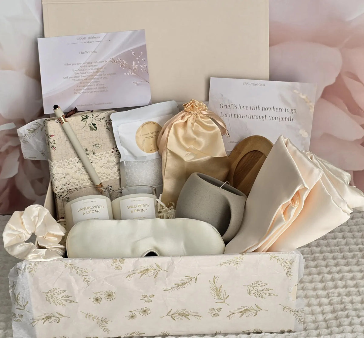 Soft Landing Bedside Comfort Gift Box – Luxury Sympathy Gift for Her