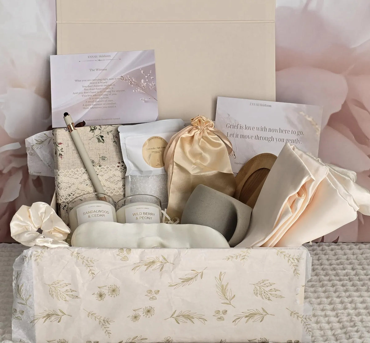 Soft Landing Bedside Comfort Gift Box – Luxury Sympathy Gift for Her