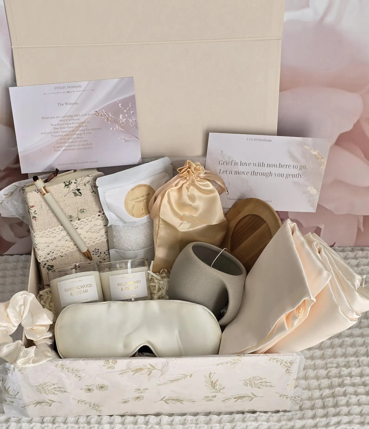 Soft Landing Bedside Comfort Gift Box – Luxury Sympathy Gift for Her