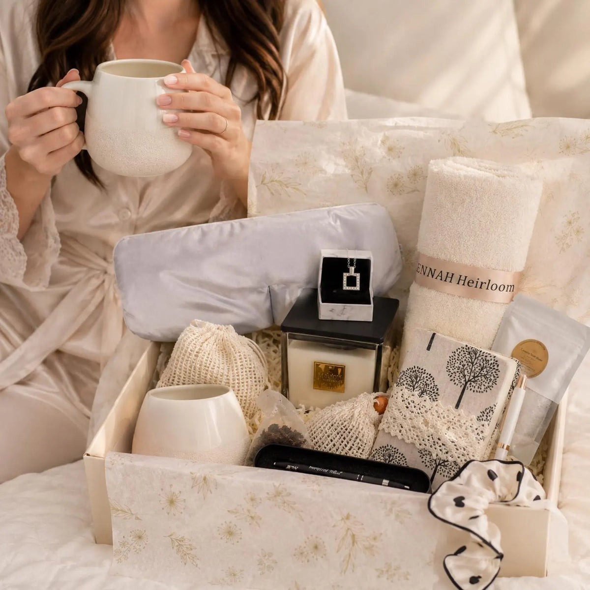 Quiet Elegance Thinking of You Gift Box – Necklace & Self-Care Gift for Her