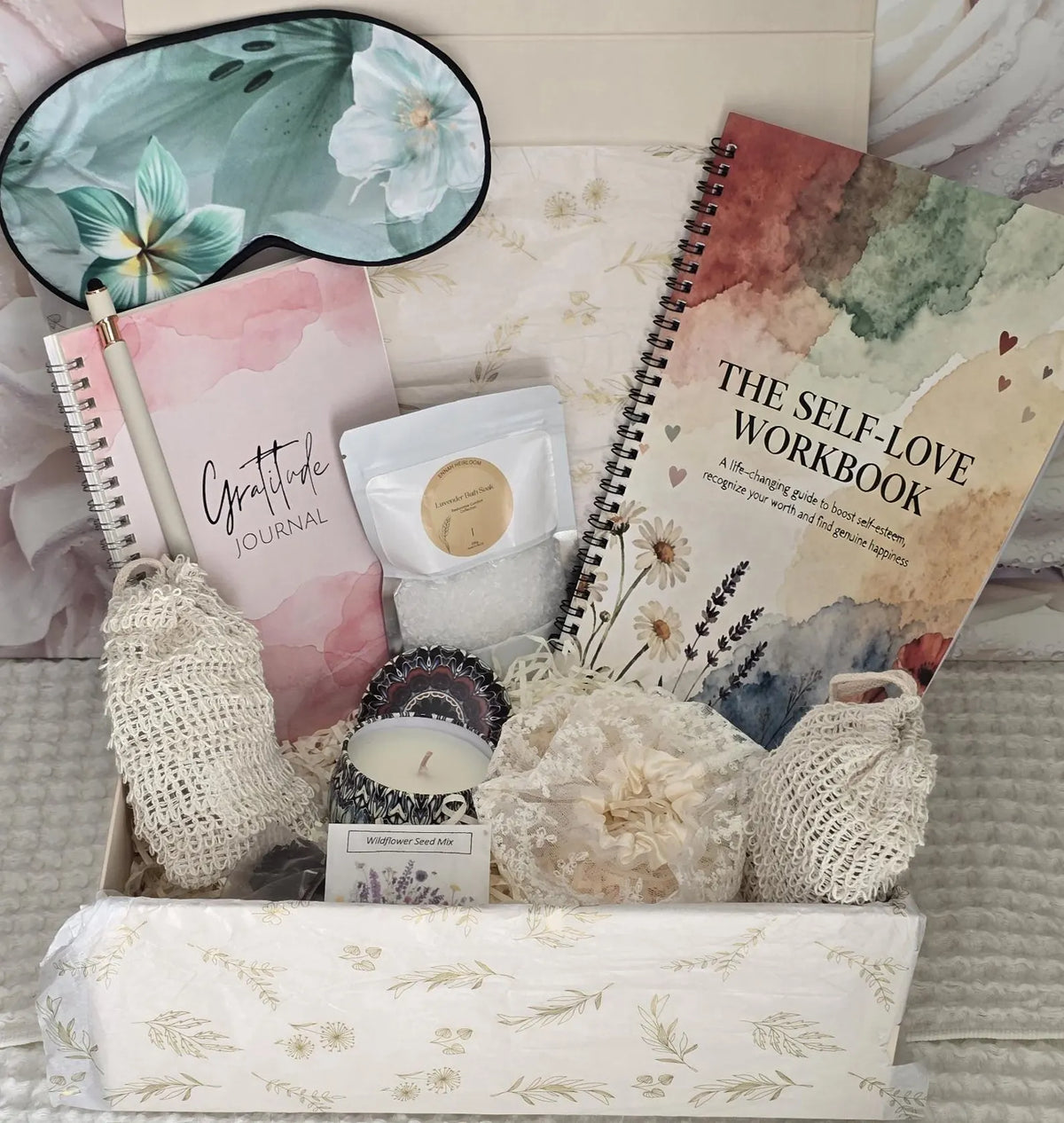 Inner Bloom Self-Love Gift Box – Gratitude Journal & Wellness Gift for Her