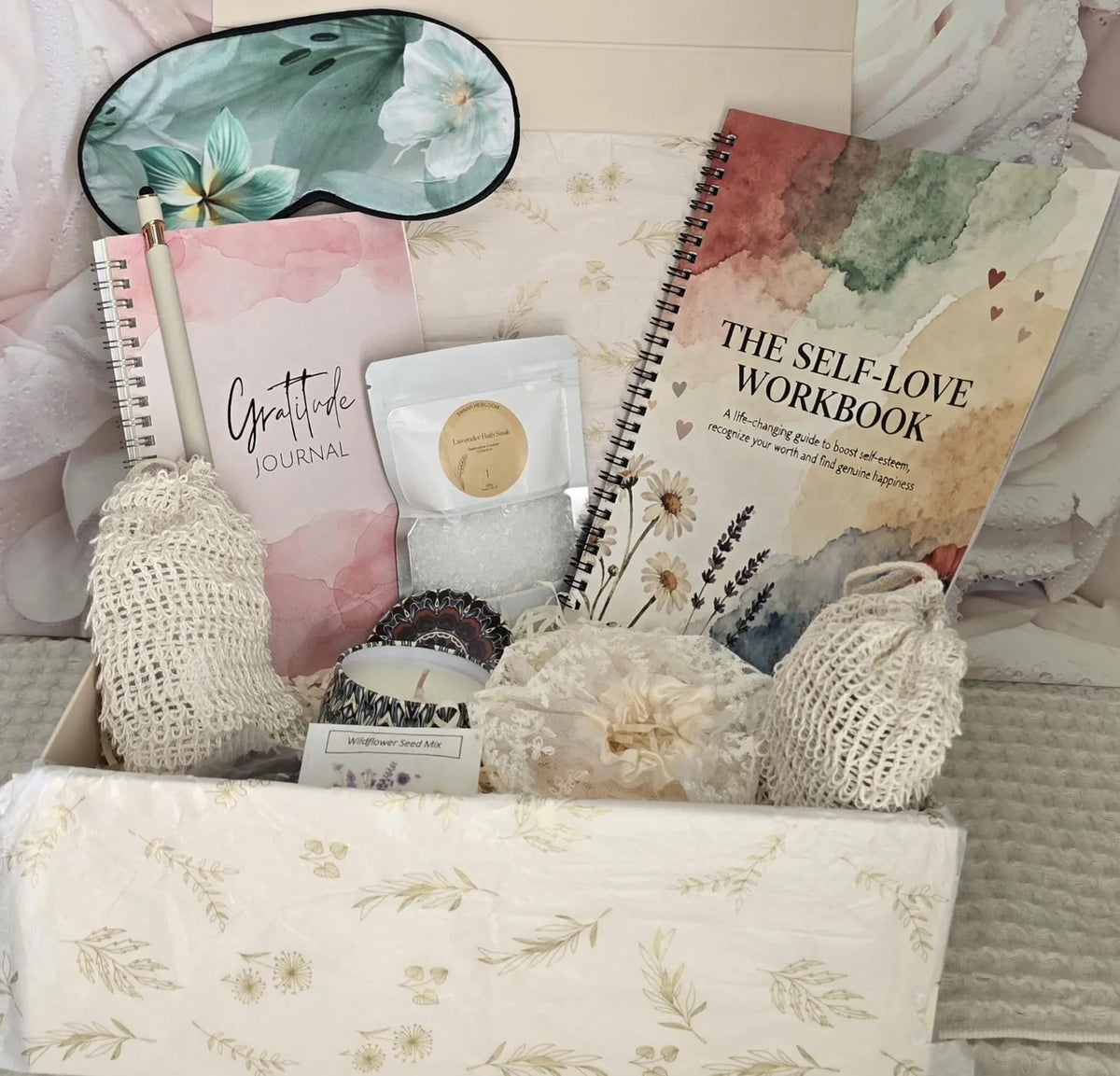 Inner Bloom Self-Love Gift Box – Gratitude Journal & Wellness Gift for Her
