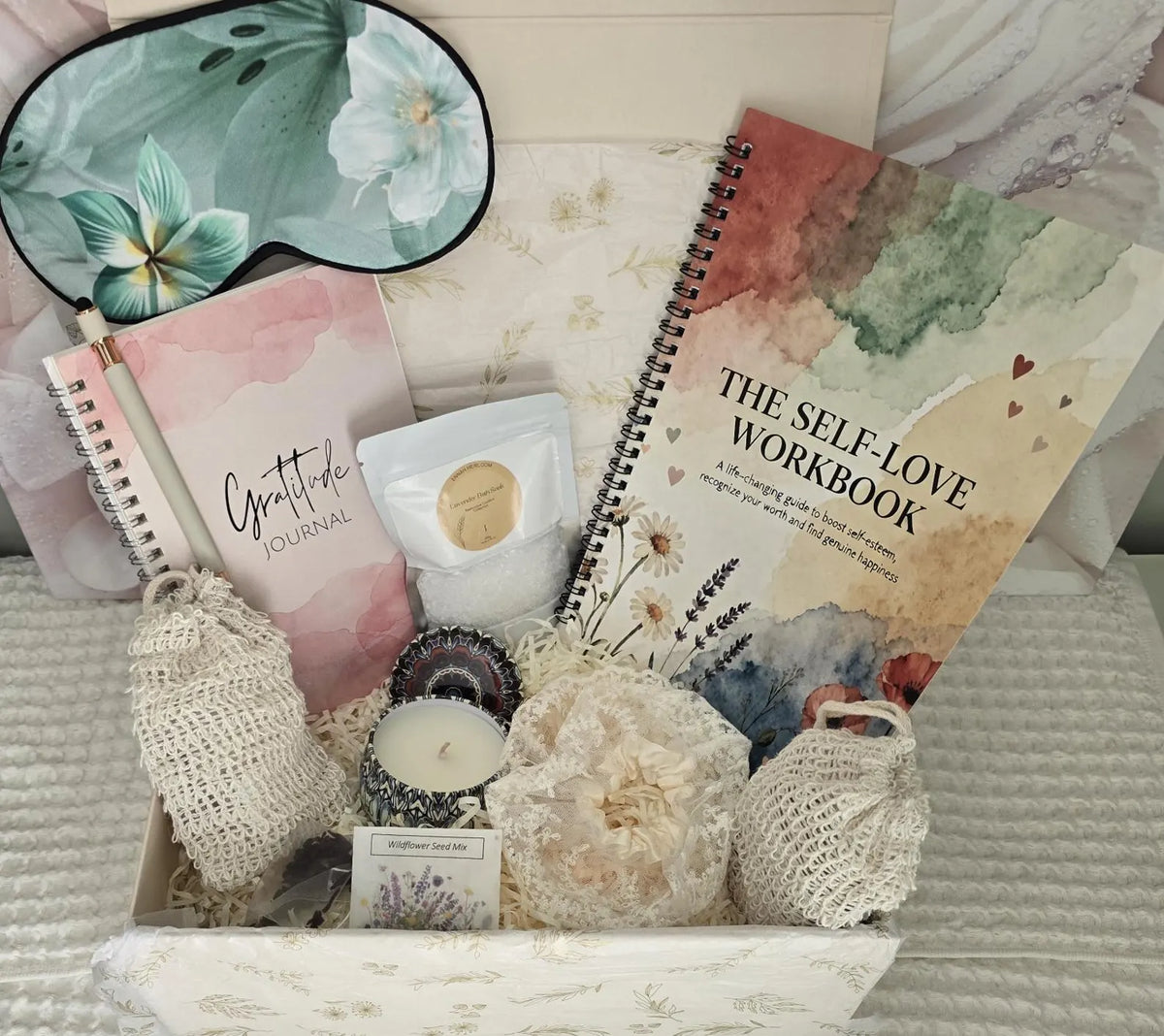 Inner Bloom Self-Love Gift Box – Gratitude Journal & Wellness Gift for Her