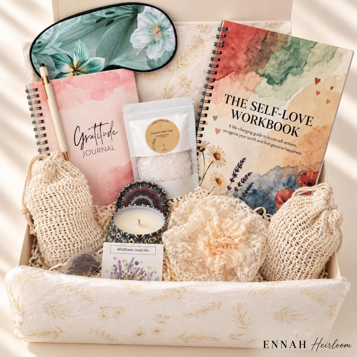Inner Bloom Self-Love Gift Box – Gratitude Journal & Wellness Gift for Her