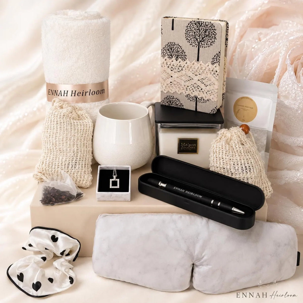Quiet Elegance Thinking of You Gift Box – Necklace & Self-Care Gift for Her
