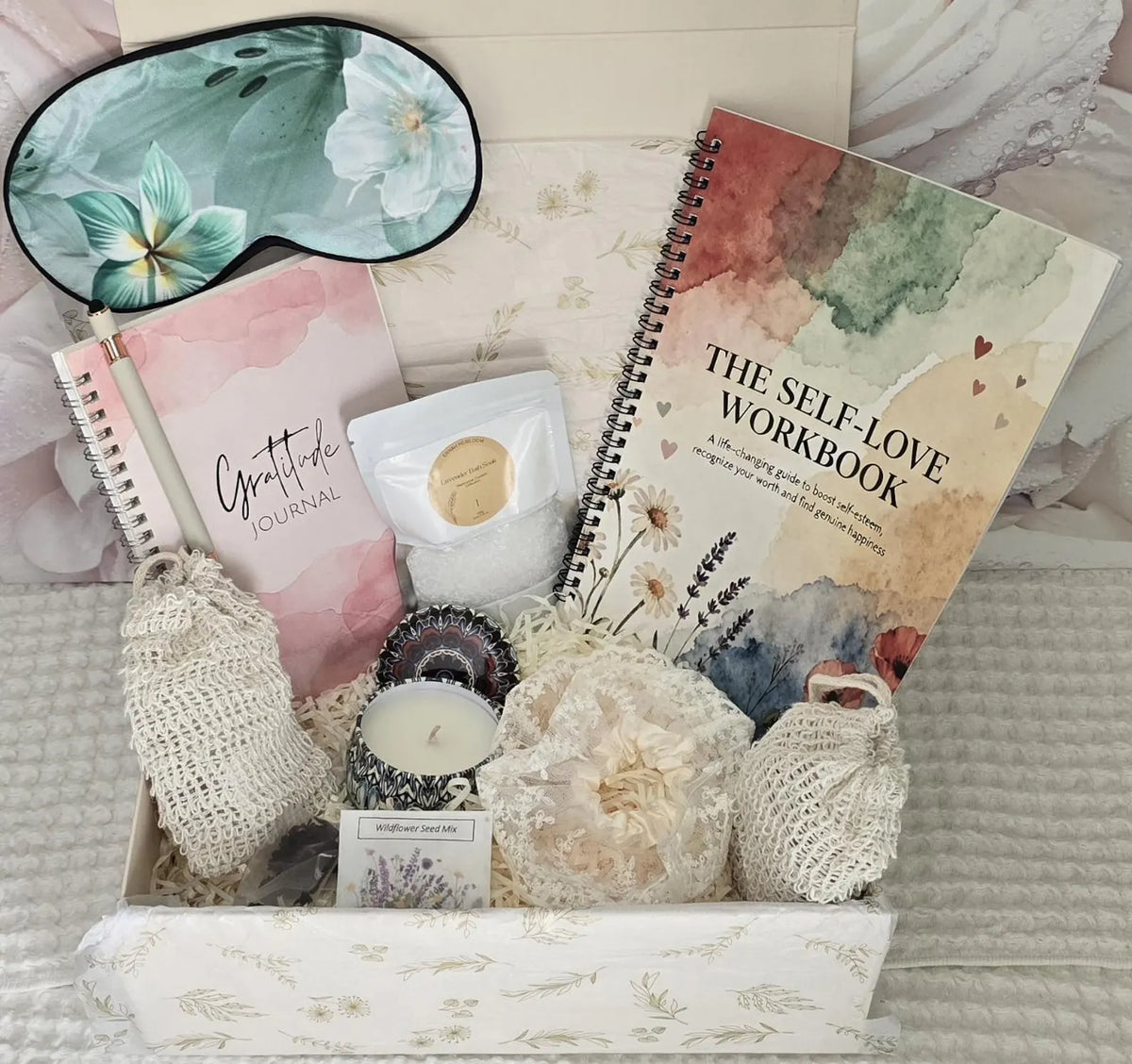 Inner Bloom Self-Love Gift Box – Gratitude Journal & Wellness Gift for Her