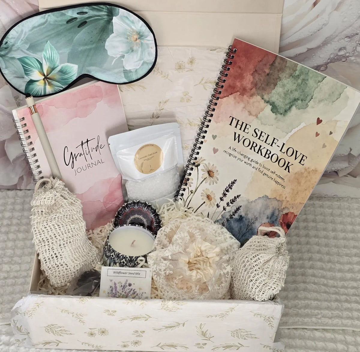 Inner Bloom Self-Love Gift Box – Gratitude Journal & Wellness Gift for Her
