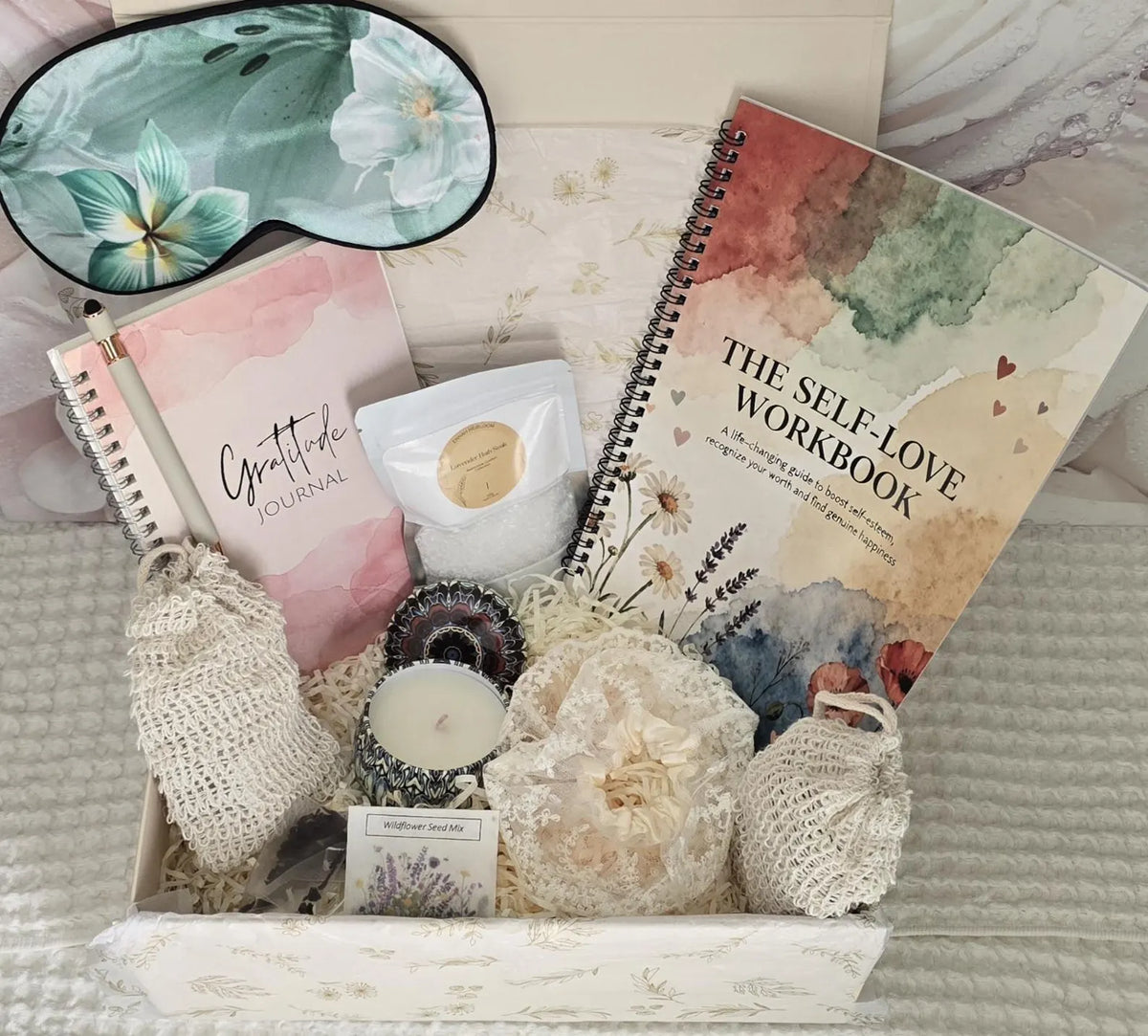 Inner Bloom Self-Love Gift Box – Gratitude Journal & Wellness Gift for Her