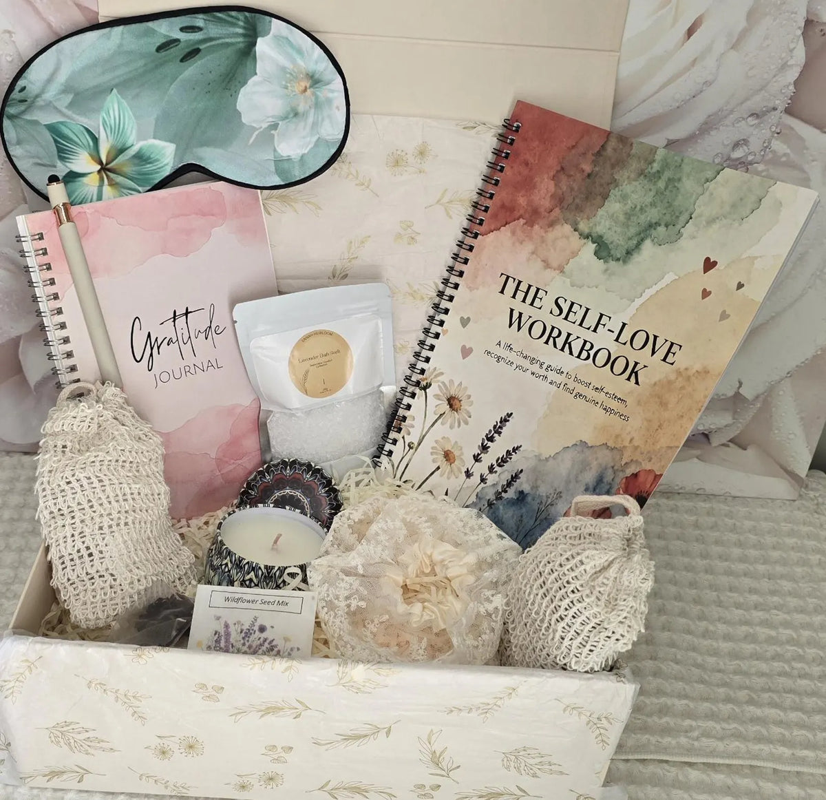 Inner Bloom Self-Love Gift Box – Gratitude Journal & Wellness Gift for Her