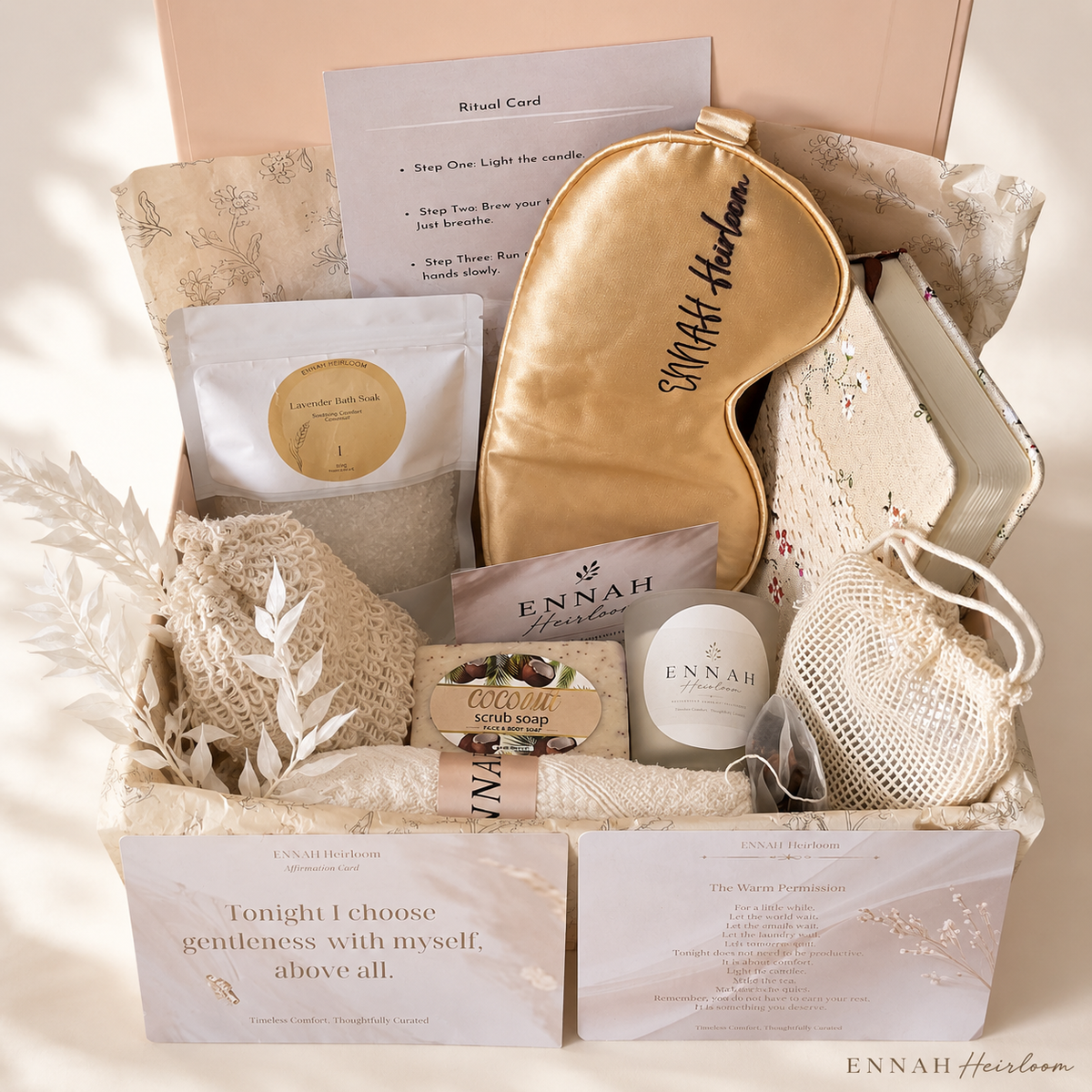Quiet Evening Self-Care Gift Box- Rest & Restore Gift for Her